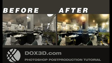 TUTORIAL EASY 3D RENDERING PHOTOSHOP POST PRODUCTION