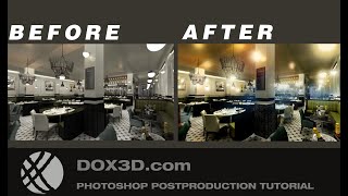 TUTORIAL EASY 3D RENDERING PHOTOSHOP POST PRODUCTION