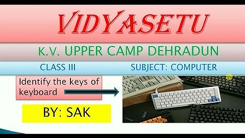 Computer||Class3 Unit1- Computer Basics|| Identify the keys on keyboard||Part5||By-Sayeed Sir