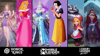 Vexana, Annie, Princess Frost : Disney Skin | Mobile Legends VS Wildrift VS Honor Of Kings