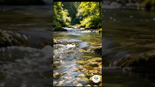 Crystal Clear River Sounds 🌿💧 | Relaxing Nature ASMR #Shorts #asmr