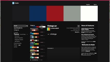 Photoshop - using Kuler color schemes