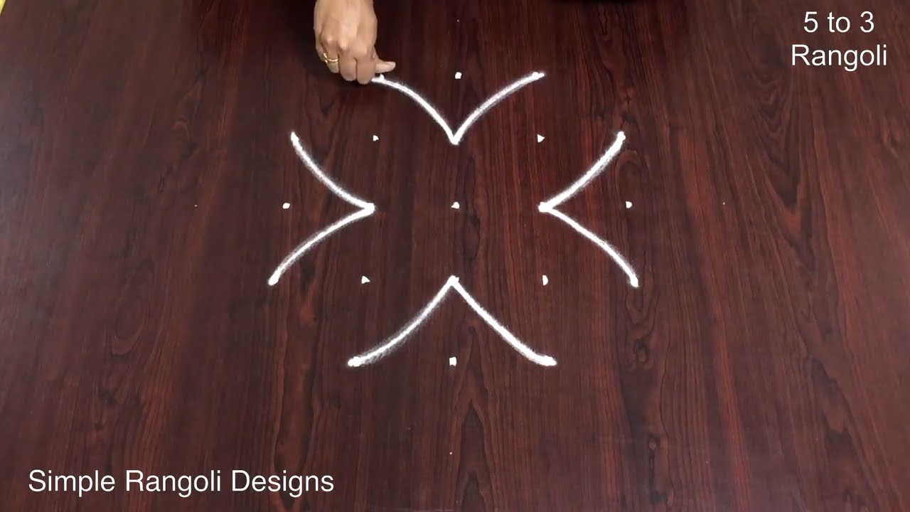 5 Pulli Kolam Designs With Dots