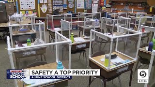 Teachers Build Desk Shields For Students At Orem School