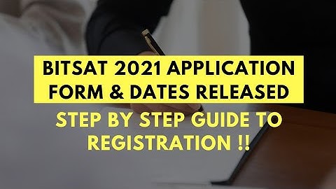 BITSAT 2021 application form || Step by step registration Guide || Shorts #85 || The Sarathi