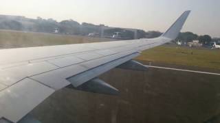 Jet Airways take off from Mumbai BOM to Chennai MAA