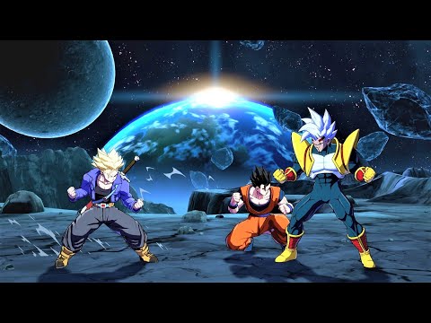 Trunks & Adult Gohan vs Super Baby 2 & Goku Black (Hardest AI) - Dragon Ball FighterZ