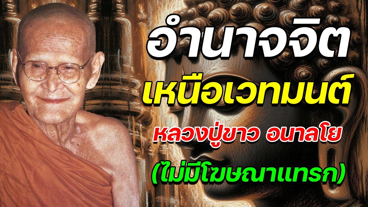 อำนาจจิต เหนือเวทมนต์ โดย หลวงปู่ขาว อนาลโย (ไม่มีโฆษณาแทรก)(เสียงจริงอ่านเองไม่ใช้เอไอ)