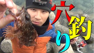 穴釣りでヤツが釣れたから食ってみる！#1