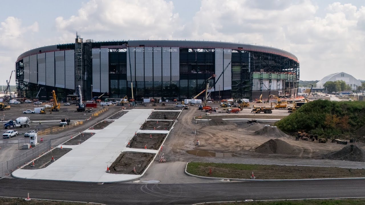 Get a close up look at construction of the new Bills Stadium