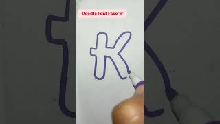 Crazy😆😆 Cool Font for kids! Fun Doodle| calligraphy @PaintTheFont #shorts #ytshorts #viral