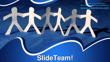 Teamwork Of Paper Team Leadership PowerPoint Templates Themes And Backgrounds ppt themes