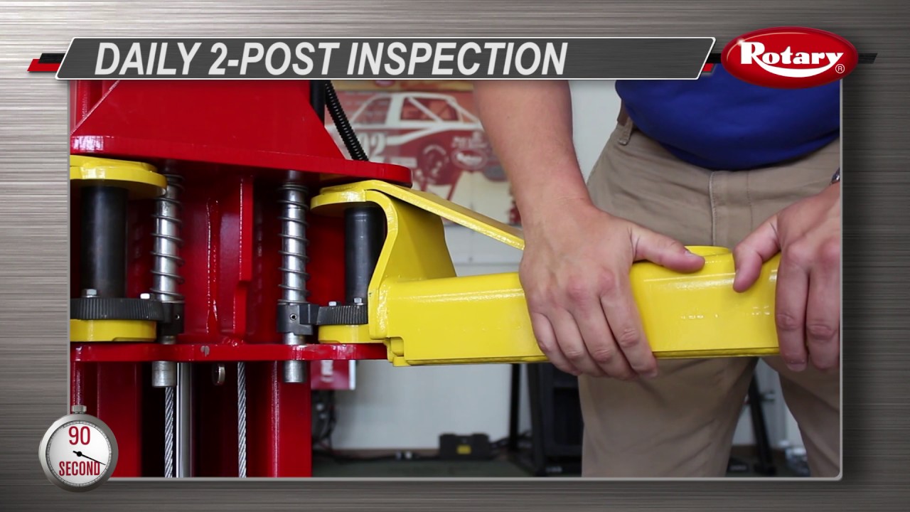 90 Second Know How: 2-Post Lift Daily Inspection