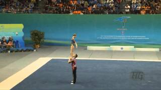 Russia (RUS) -  2016 Acrobatic Worlds, Putian City (CHN) Dynamic  Mixed Pair