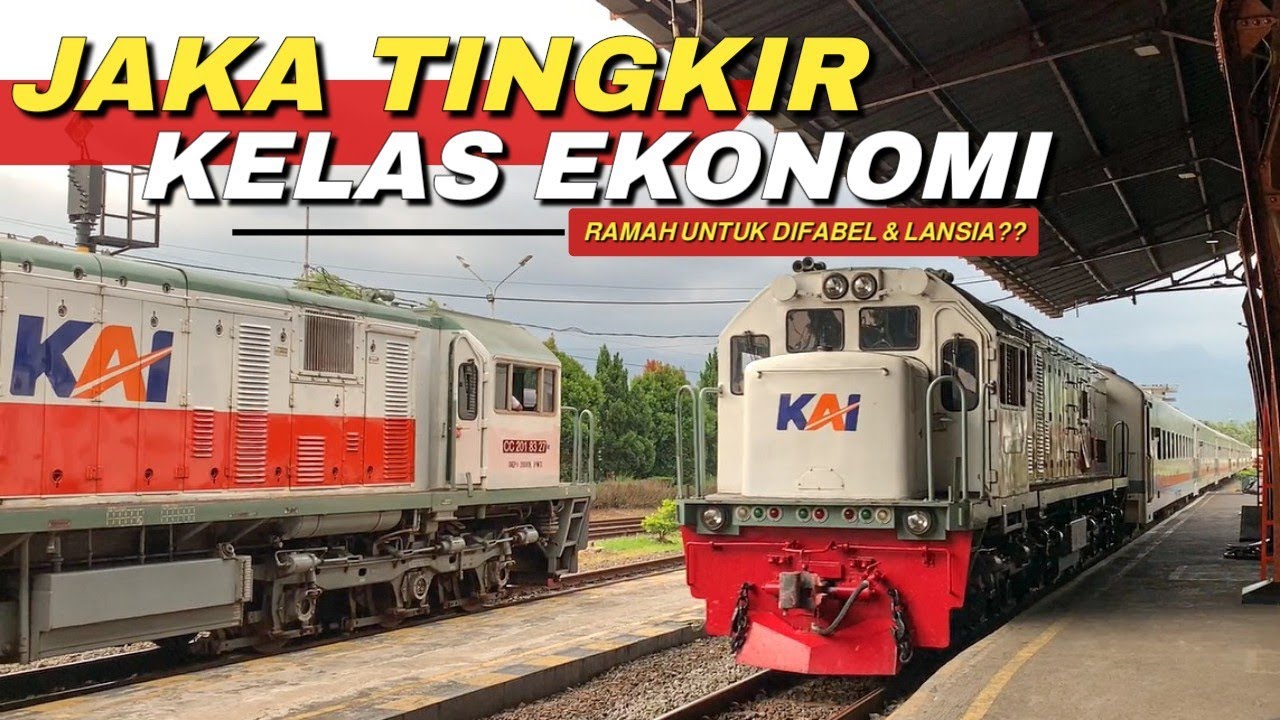 KERETA EKONOMI TERNYAMAN DENGAN KURSI SUPER LEGA ! Naik Kereta Api Jaka ...
