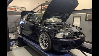 E46 M3 Track Car Dyno (E85, SS headers, CSL intake) [327whp]