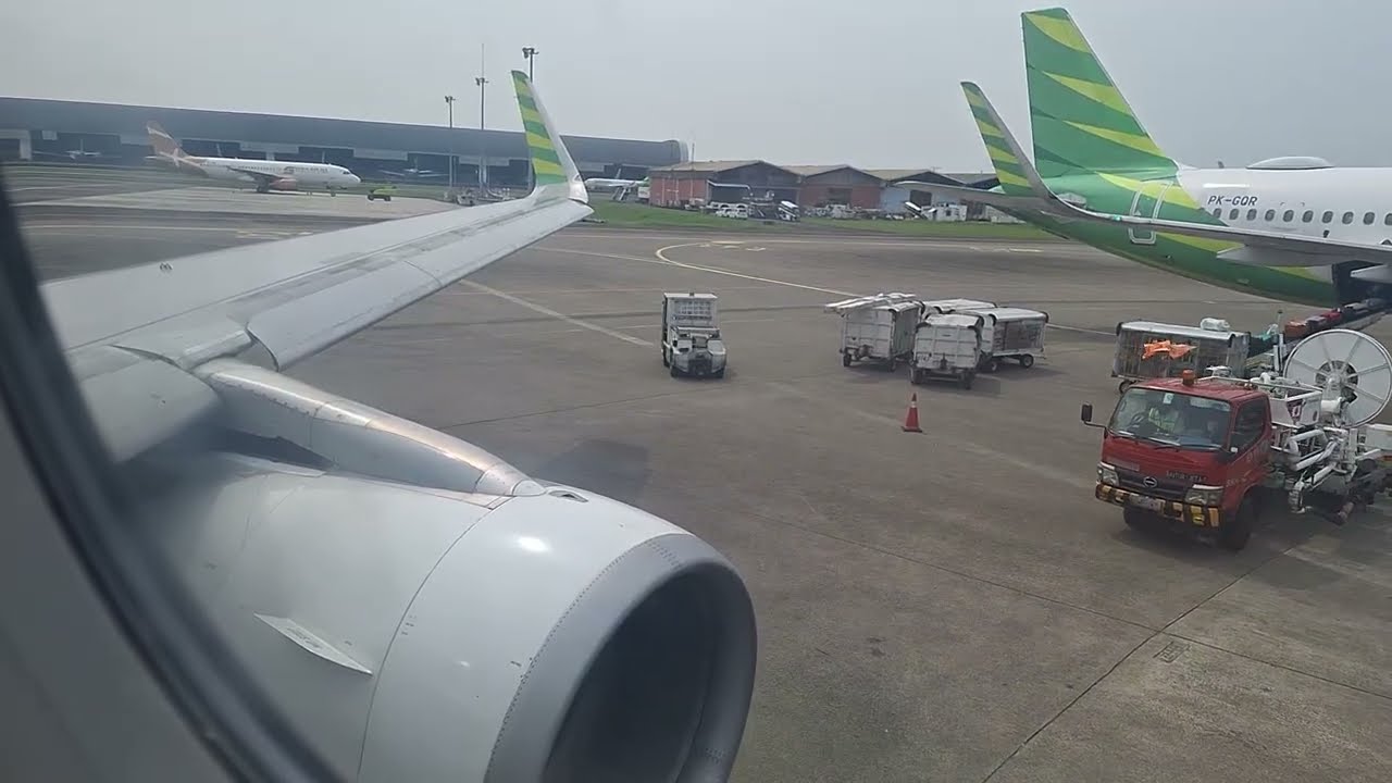 Citilink Airbus A320-200 Takeoff at Soekarno-Hatta International Airport, Jakarta