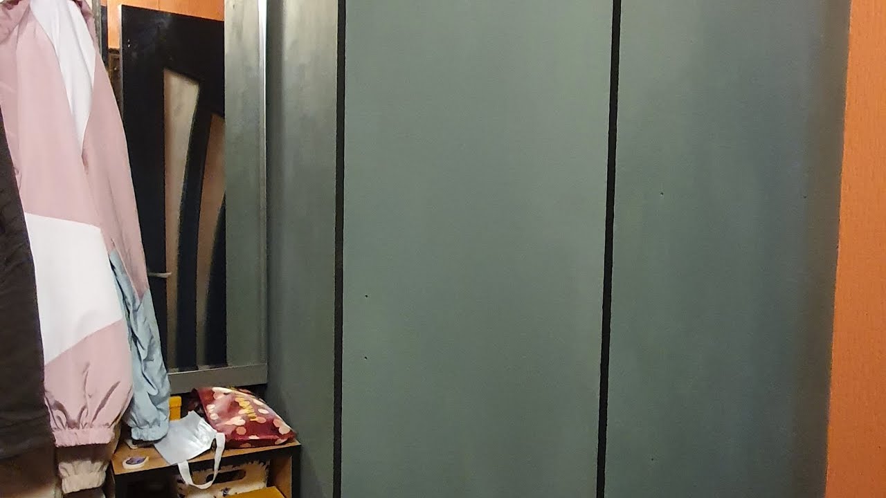 Перекраска углового шкафа меловой краской #Aturi #Accent'O - YouTube