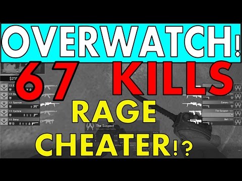 CHEATER RAGES OUT to bring team back! CS:GO OVERWATCH!