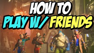 How to Invite Friends & Play Crossplay Multiplayer in Suicide Squad: Kill the Justice League