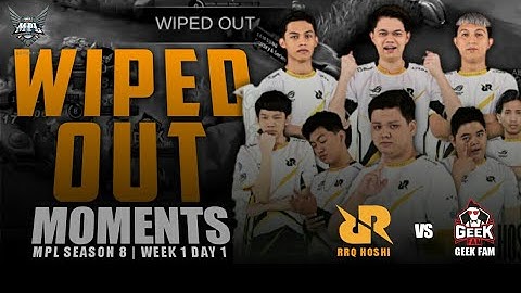 RRQ MENGGILA GEEK FAM 3X TER WIPED OUT | RRQ VS GEEK FAM GAME 1 MPL SEASON ID 8 WEEK 1 DAY 1