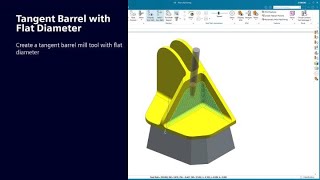 Flat Diameter Support for Tangent Barrel Mill Tools in NX CAM