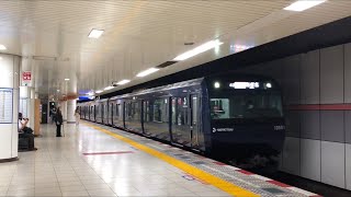 【YNB1本目】相鉄10000系　10501F　到着と発車　大和駅