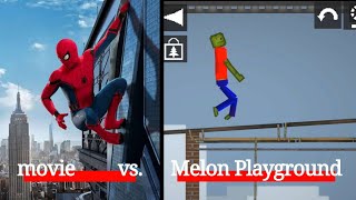 I created Spider man's  battle on Melon Playground #gaming  #melonplaygroud