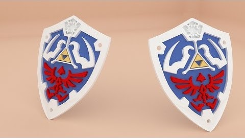 Blender timelapse: Hylian Shield