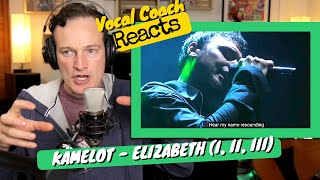 Powerful Voice vs.Historical Evil  Kamelot 'Elizabeth (I, II, III)' (live) Vocal Coach REACTS