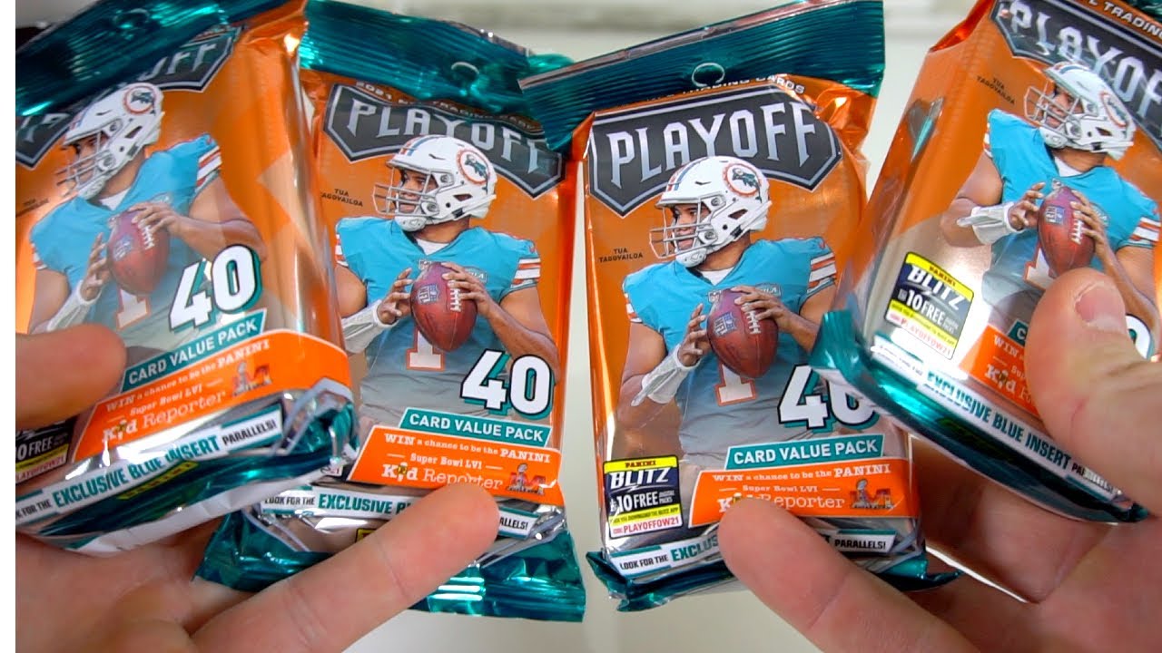 2021 Playoff Cards with Insane Hits in 40 Card Value Packs! Prizm Blue Inserts