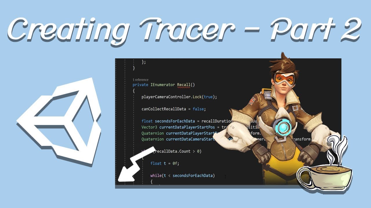 Creating Tracer - Recall - Part 2 - Unity Tutorial - YouTube