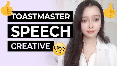 Creative Toastmasters Speech - Frist Online Icebreaker Example