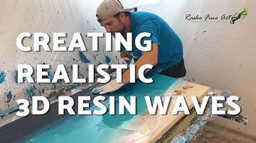 Serenity Beach - CREATING REALISTIC 3D RESIN WAVES - Resin art in layers