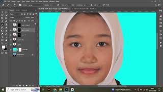 Removing hijab shadows on the face for diploma photos screenshot 4