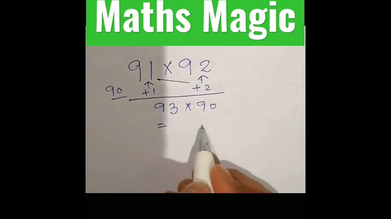 Multiplication of numbers| Closer to 90|| 