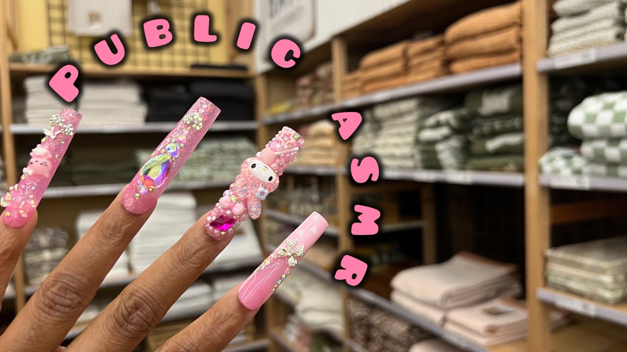 PUBLIC ASMR IN WORLD MARKET | Lofi, Fabric Scratching, Camera Tapping, Scratching & More 