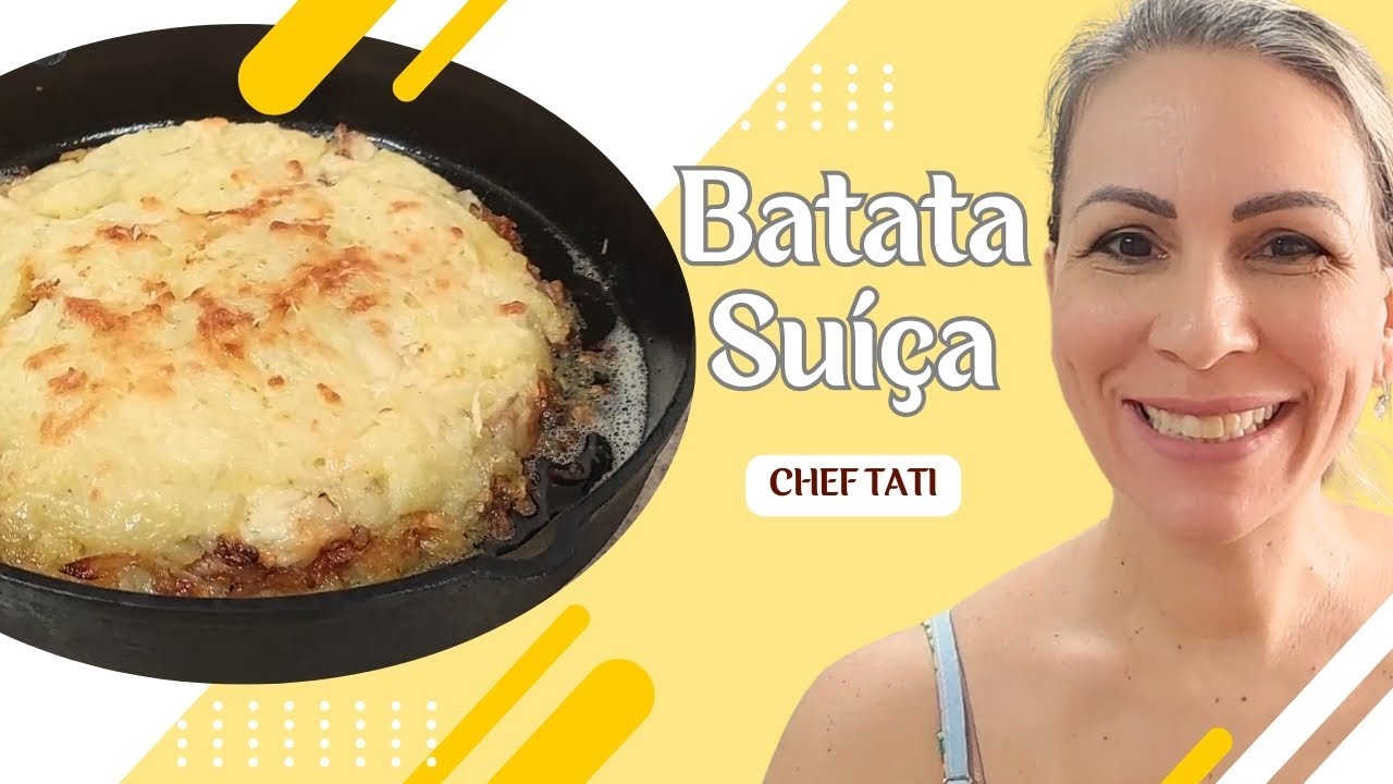 BATATA SUÍÇA recheada com queijo e cebola tostada! Batata assim você nunca comeu! Receita fácil!