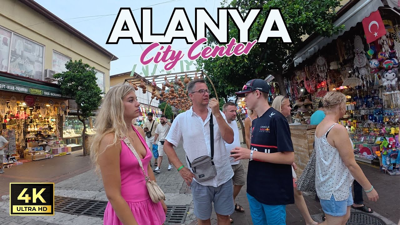 Alanya Nightlife Walking Tour 2025  | Antalya Turkiye | July 27, 2025 [4K HD/60 fps]