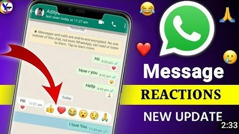 whatsapp reaction feature update not working || whatsapp message reactions feature not working