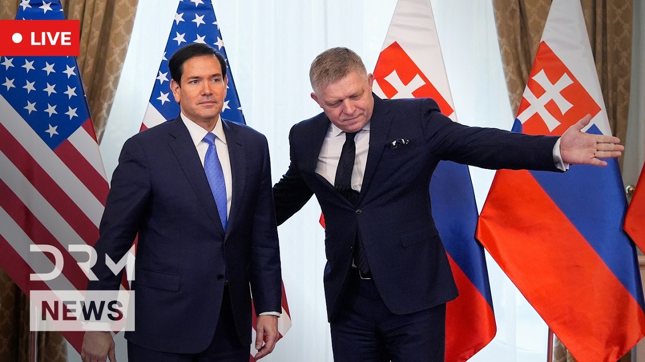 LIVE: Marco Rubio Meets Robert Fico in Bratislava | Full Joint Press Conference | AC1Z