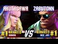 SF6 ▰ AKUTAGAWA (#1 Ranked Manon) vs ZABUTONN (#1 Ranked Dee Jay) ▰ High Level Gameplay