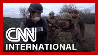 Unprecedented footage shows front line of Ukrainian conflict
