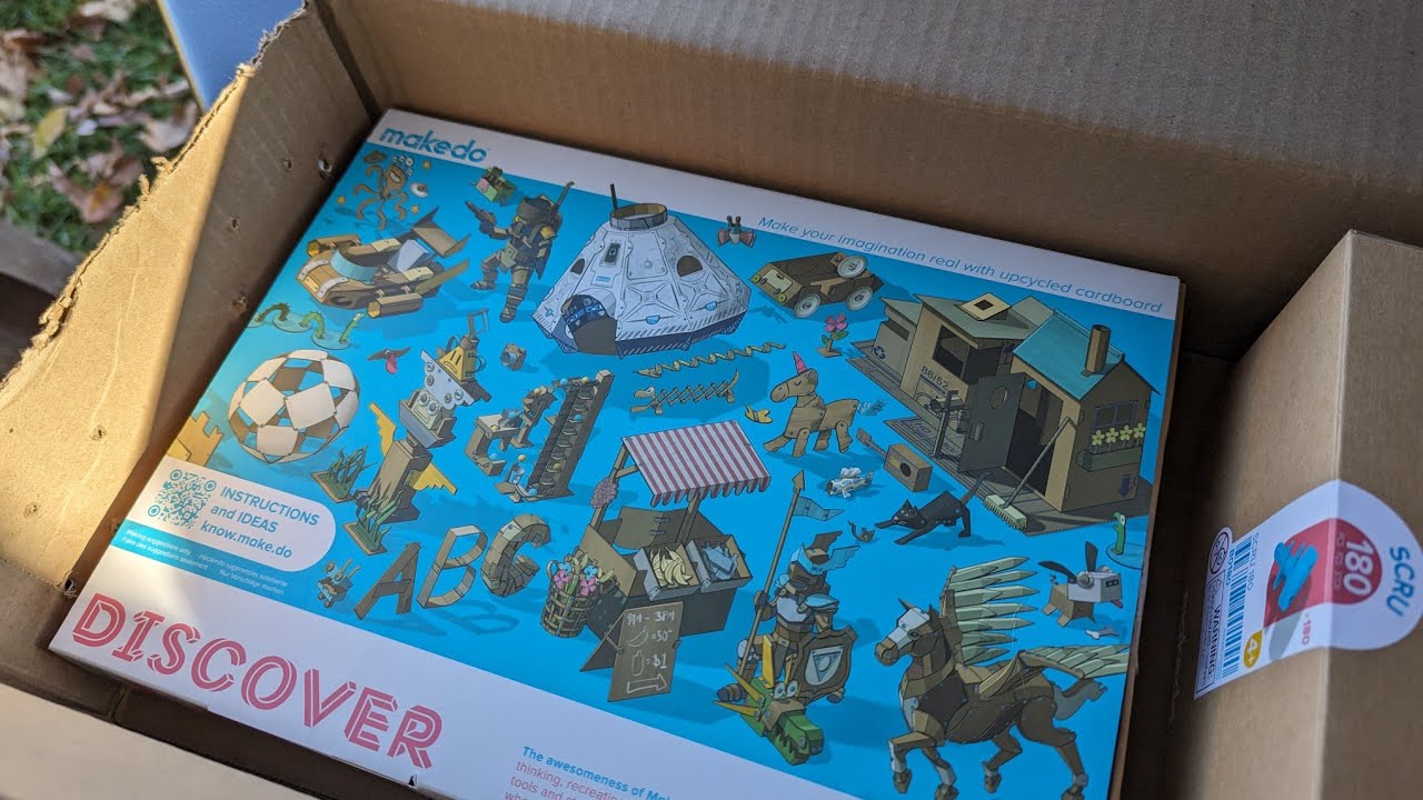 The BEST Christmas Present for Little Builders this Year! Makedo Cardboard  Building Kit 