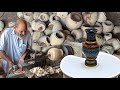 Wood Turning Into Making Lacquer art Flower Vase | How Lacquer Art Hand Crafted Wooden Vase are Made