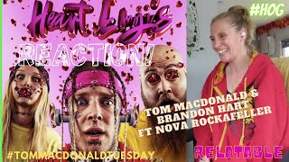 REACTION! Tom MacDonald, Brandon Hart & Nova Rockafeller, Heart Emojis ❤️💓💔 OFFICIAL VIDEO #HOG