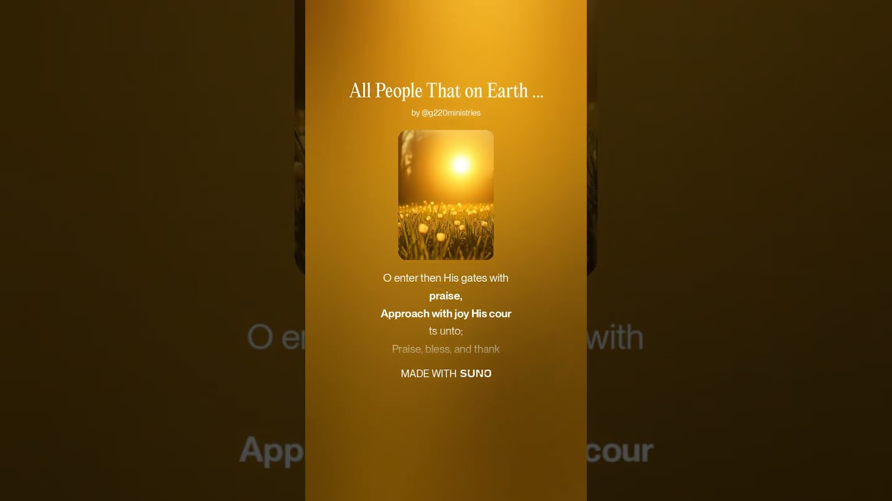 All People That on Earth Do Dwell | Acoustic Hymns