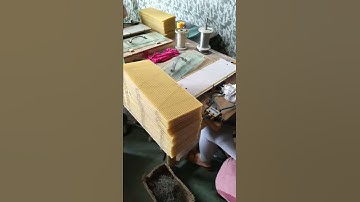 How to wire UK national beeswax foundation sheet