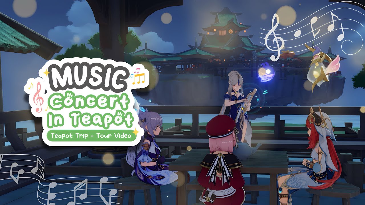 Attending "Tunes & Tea" Music Concert Serenitea Pot Genshin Impact
