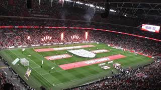 Wembley Stadium Light Show Before England Women&#39;s Football Match -Track - Freed From Desire by GALA